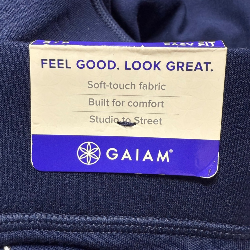 Gaiam Nirvana Jogger Pants Women Small Maritime Blue Soft-Touch Studio to Street - Picture 4 of 12